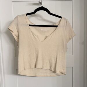 Aerie Cream Crop Top for Women